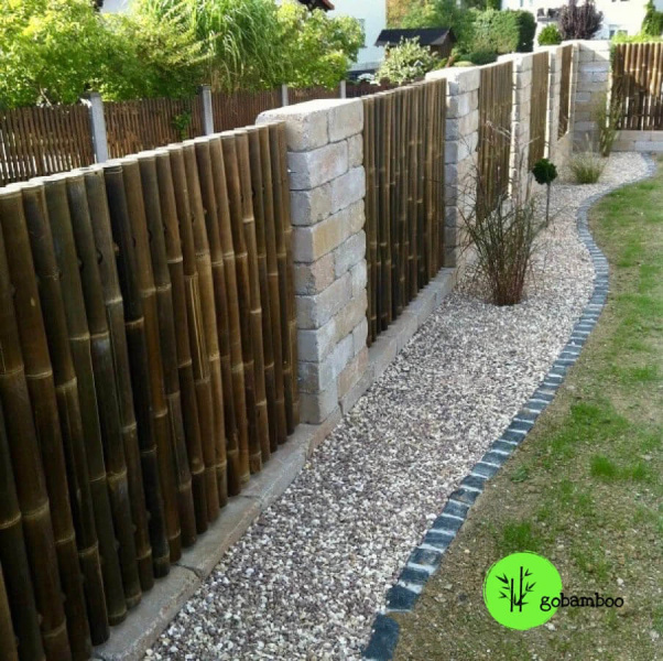 inspirace bambusový plot